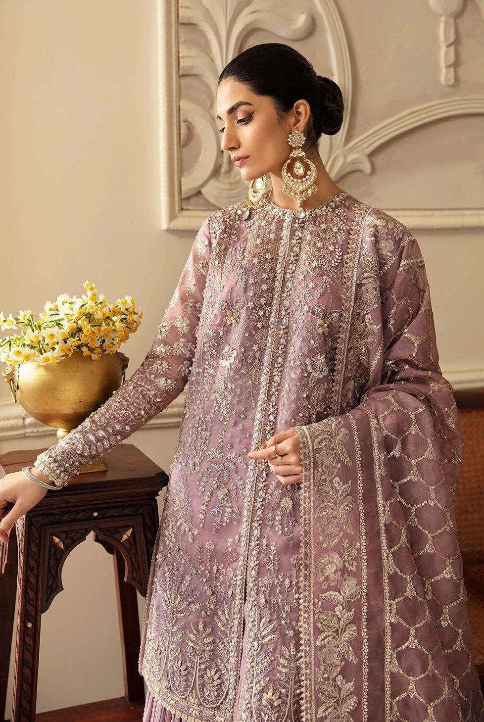 Soraya Luxury Organza Embroidered Unstitched 3PC Suit - SEHR