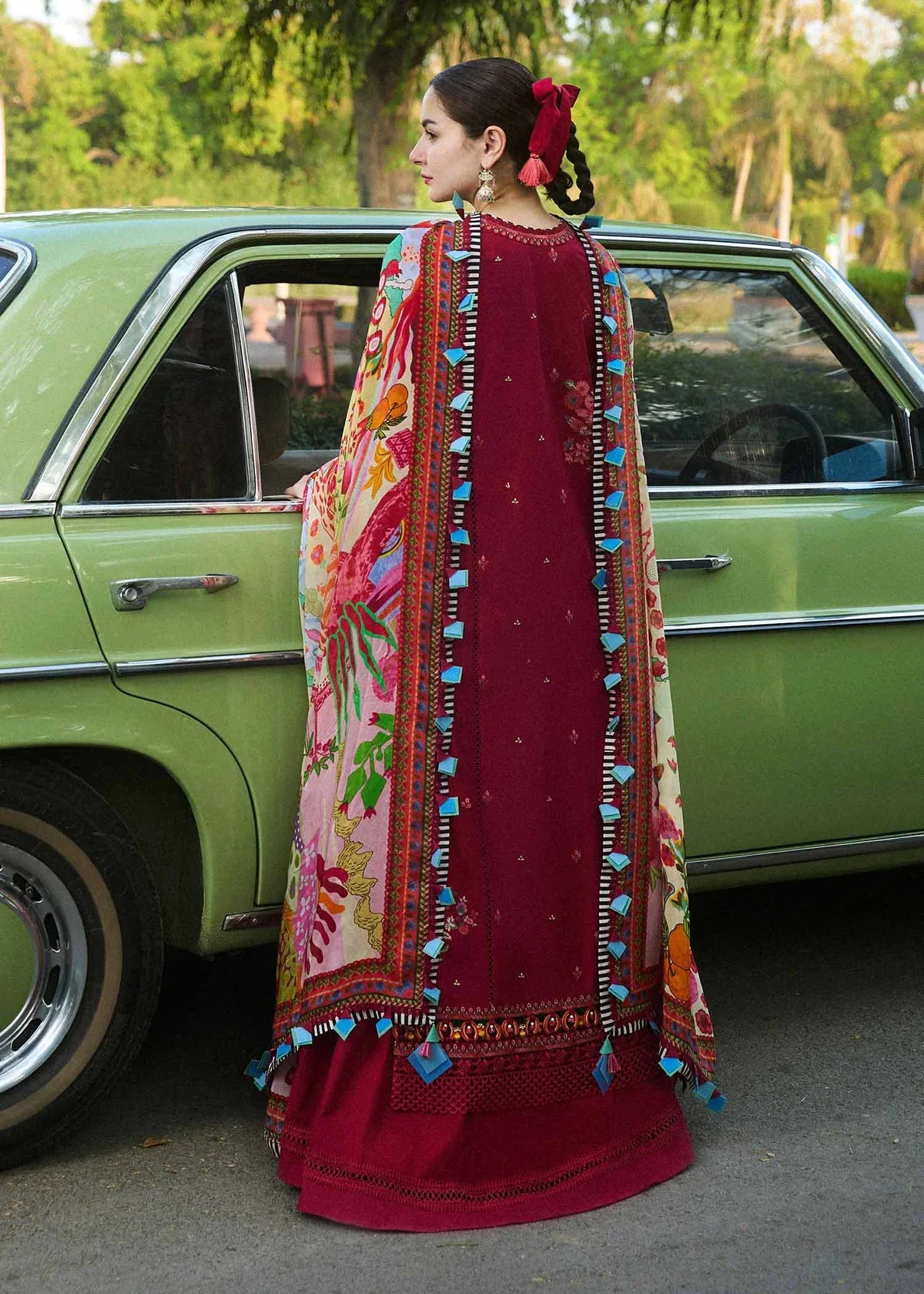 Hussain Rehar Luxury Lawn Embroidered Unstitched Suit BLOOM