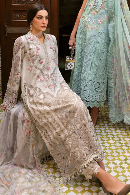 Maria.B Luxury Lawn Embroidered 3 Piece Unstitched Eid Collection