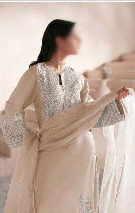 Ajr Couture Luxury Silk Embroidered 3 Piece Unstitched - Celestia skin