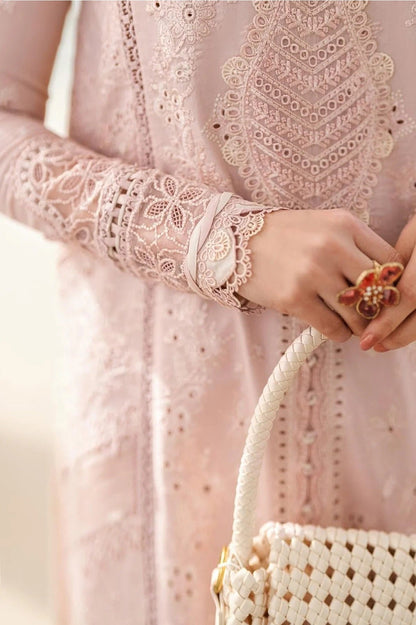 Qalamkar - Luxury Lawn Embroidered 3 Piece Unstitched - Zoe
