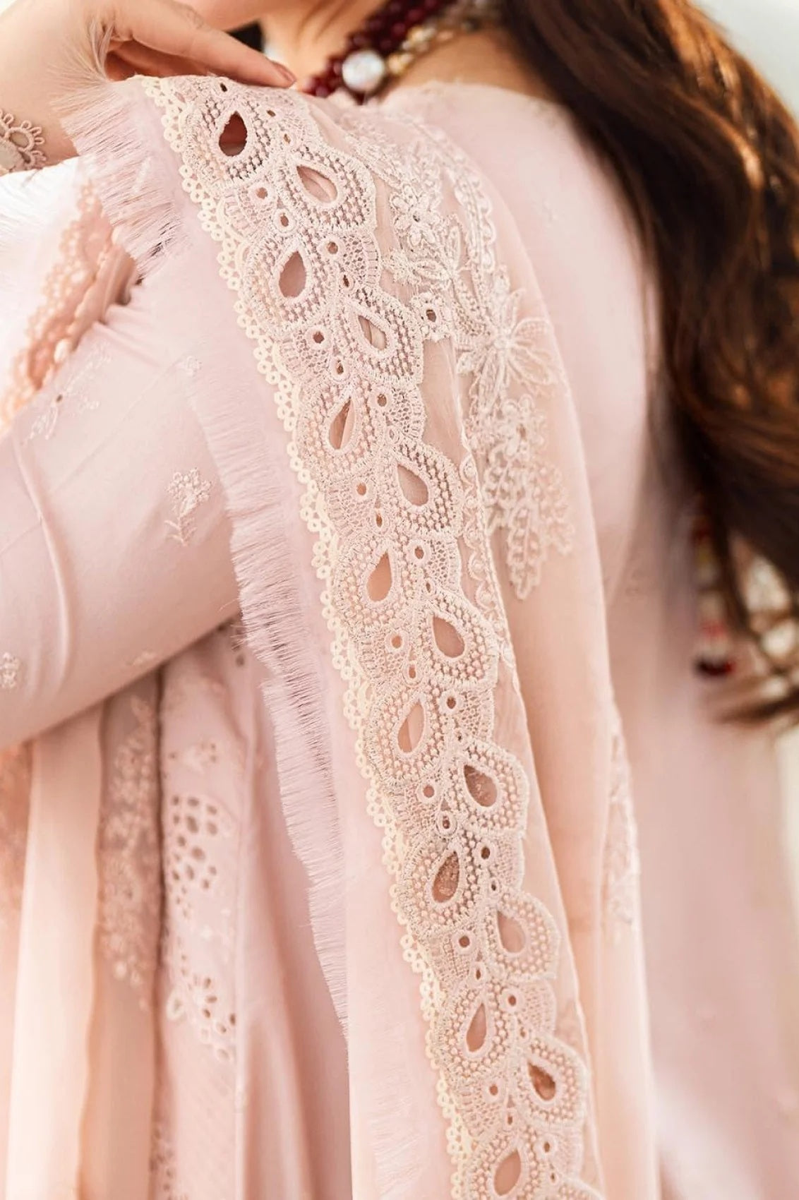 Qalamkar - Luxury Lawn Embroidered 3 Piece Unstitched - Zoe