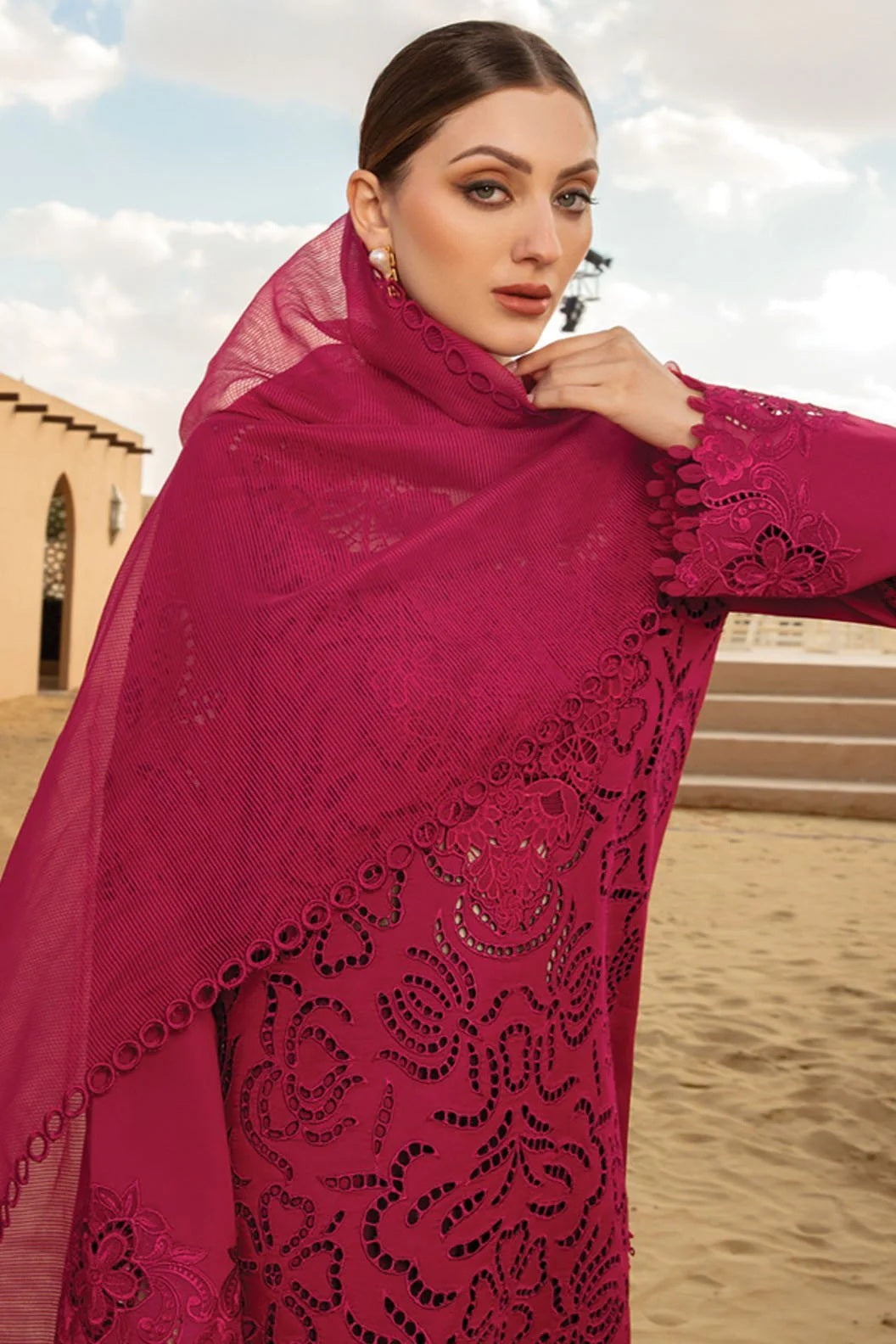 Rang Rasiya - Luxury Lawn Embroidered Unstitched 3 Piece - Rameen