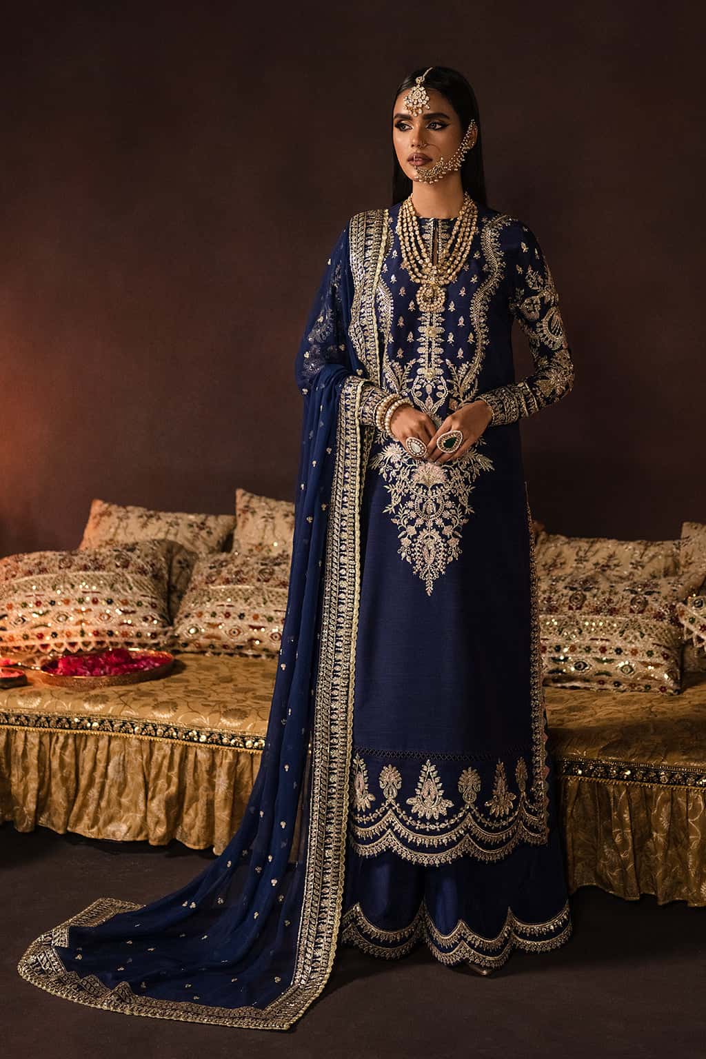 Afrozeh Divani Unstitched Embroidered Velvet 3 Pieces Suit AS - V1 - 01 MAYA