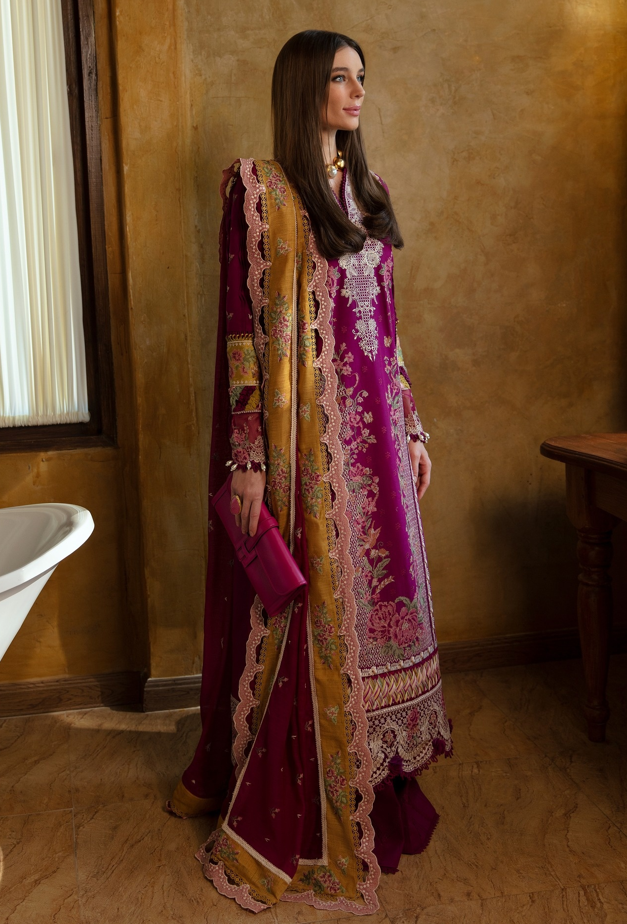 Ilana by Republic Embroidered Lawn Unstitched 3Pc Suit D6 - A Camille