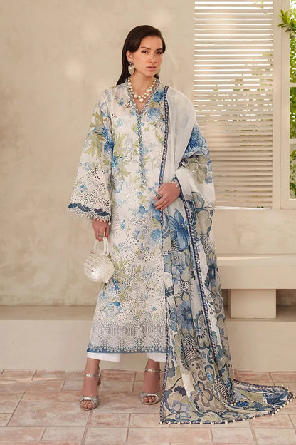 Baroque Chikankari Luxury Embroidered Swiss Lawn Unstitched 3Pc Suit