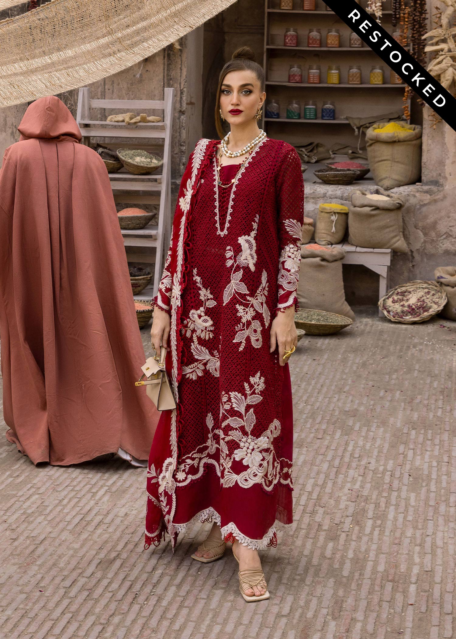 Crimson Luxury Lawn Embroidered 3 Piece Unstitched - ONE TRUE LOVE - D6A
