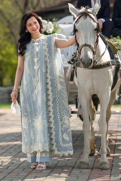 Rang Rasiya Luxury Embroidered Lawn Unstitched 3Pc Suit - AYLA