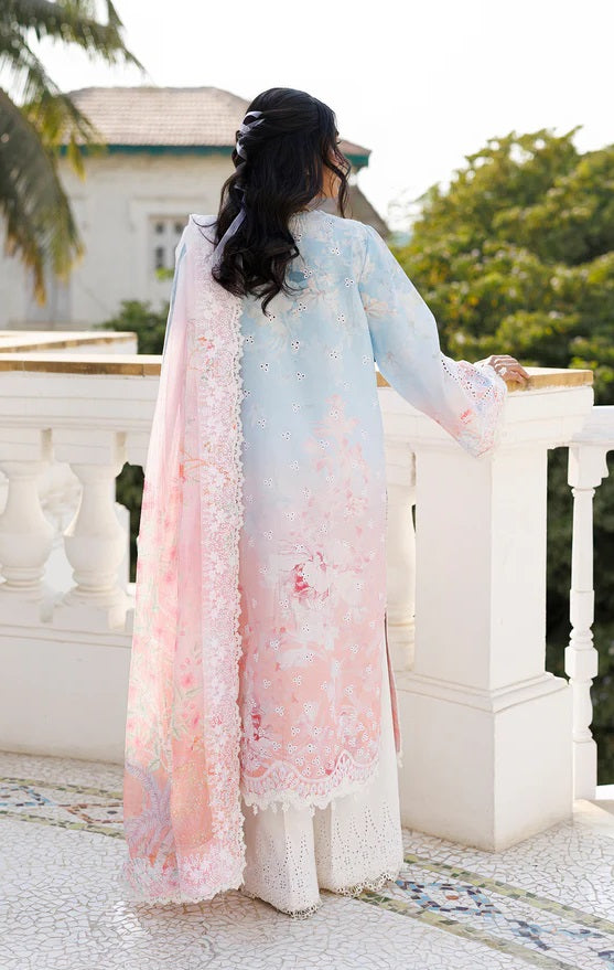 AFROZEH Luxury Embroidered Lawn Unstitched 3Pc Suit - Liloura