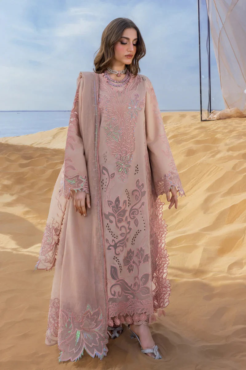 Rang Rasiya Luxury Chikankari Embroidered Lawn Unstitched 3PC Suit Elaheh