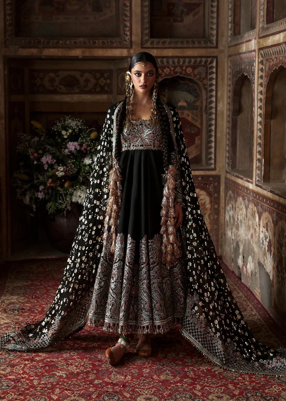 Hussain Rehar Luxury Raw Silk Embroidered 3 Pc Unstitched Suit - Noor Jehan