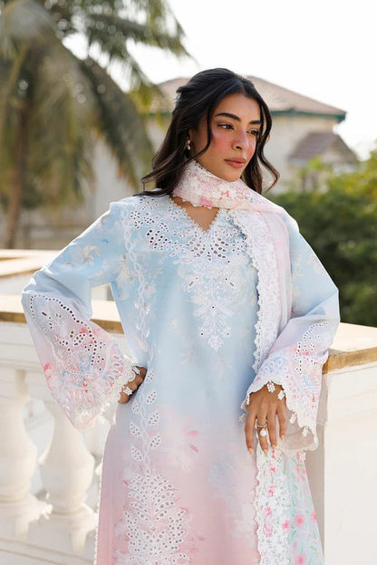 AFROZEH Luxury Embroidered Lawn Unstitched 3Pc Suit - Liloura