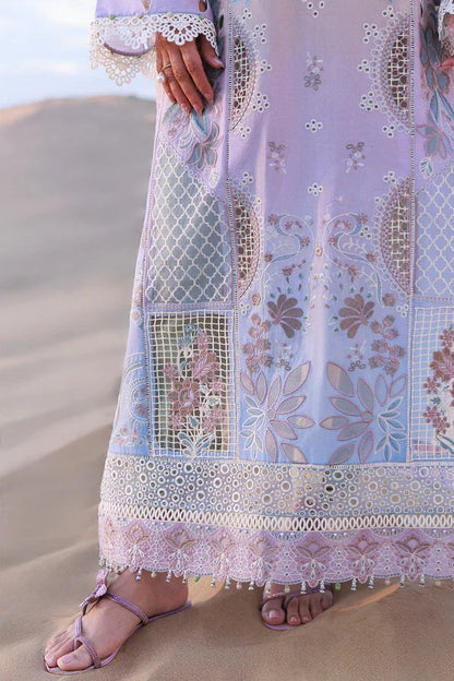 Nureh Luxury Embroidered Lawn Unstitched 3PC Suit Emelfie