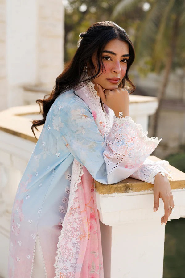 AFROZEH Luxury Embroidered Lawn Unstitched 3Pc Suit - Liloura