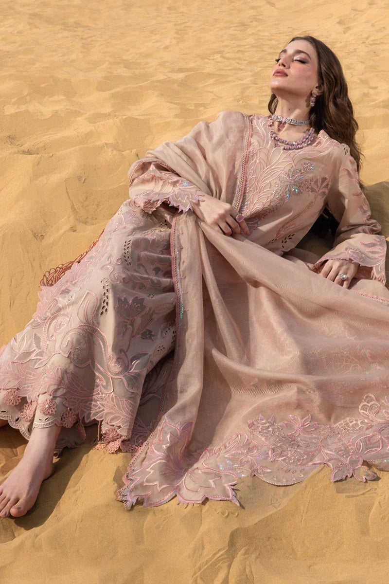 Rang Rasiya Luxury Chikankari Embroidered Lawn Unstitched 3PC Suit Elaheh
