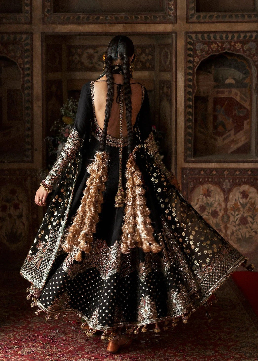 Hussain Rehar Luxury Raw Silk Embroidered 3 Pc Unstitched Suit - Noor Jehan