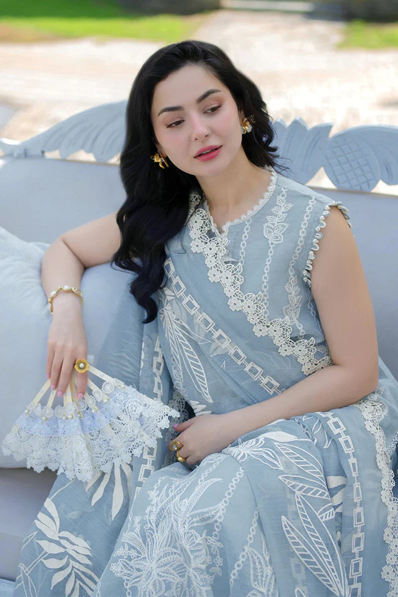 Rang Rasiya Luxury Embroidered Lawn Unstitched 3Pc Suit - AYLA