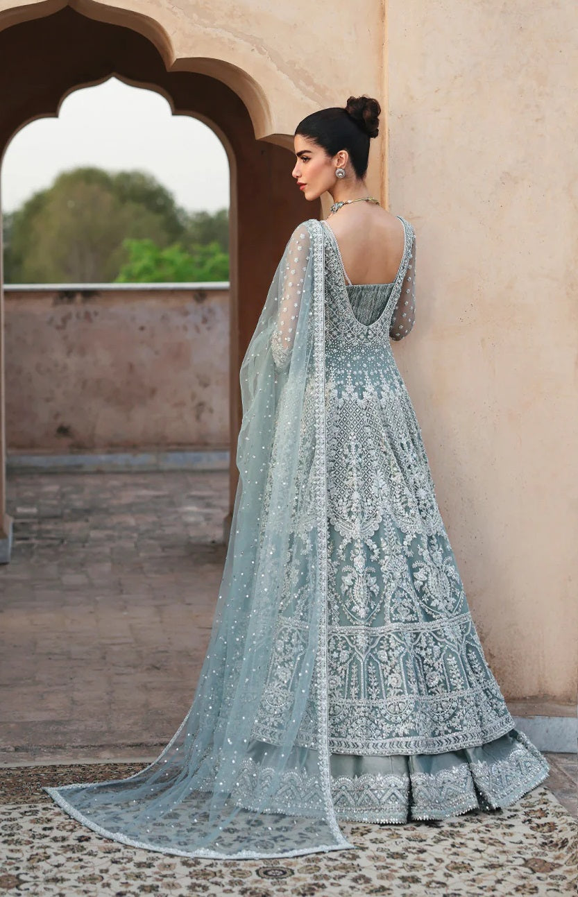 Dorien Luxury Net Embroidered 3Pc Unstitched Suit