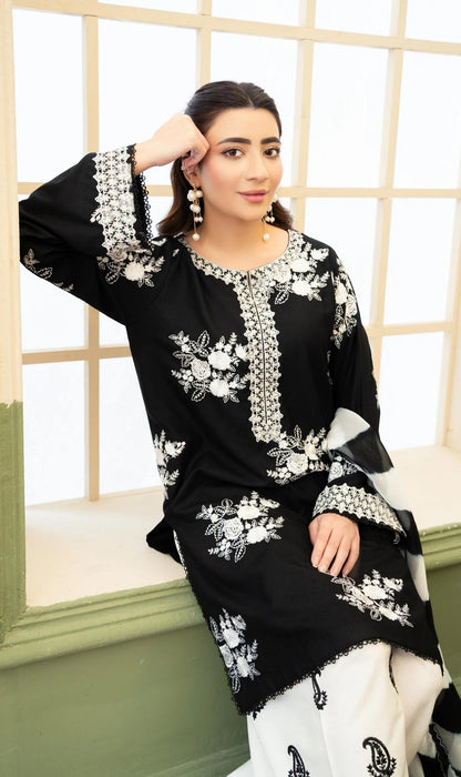Zara Shahjahan Luxury Embroidered Lawn Unstitched 3Pc Suit