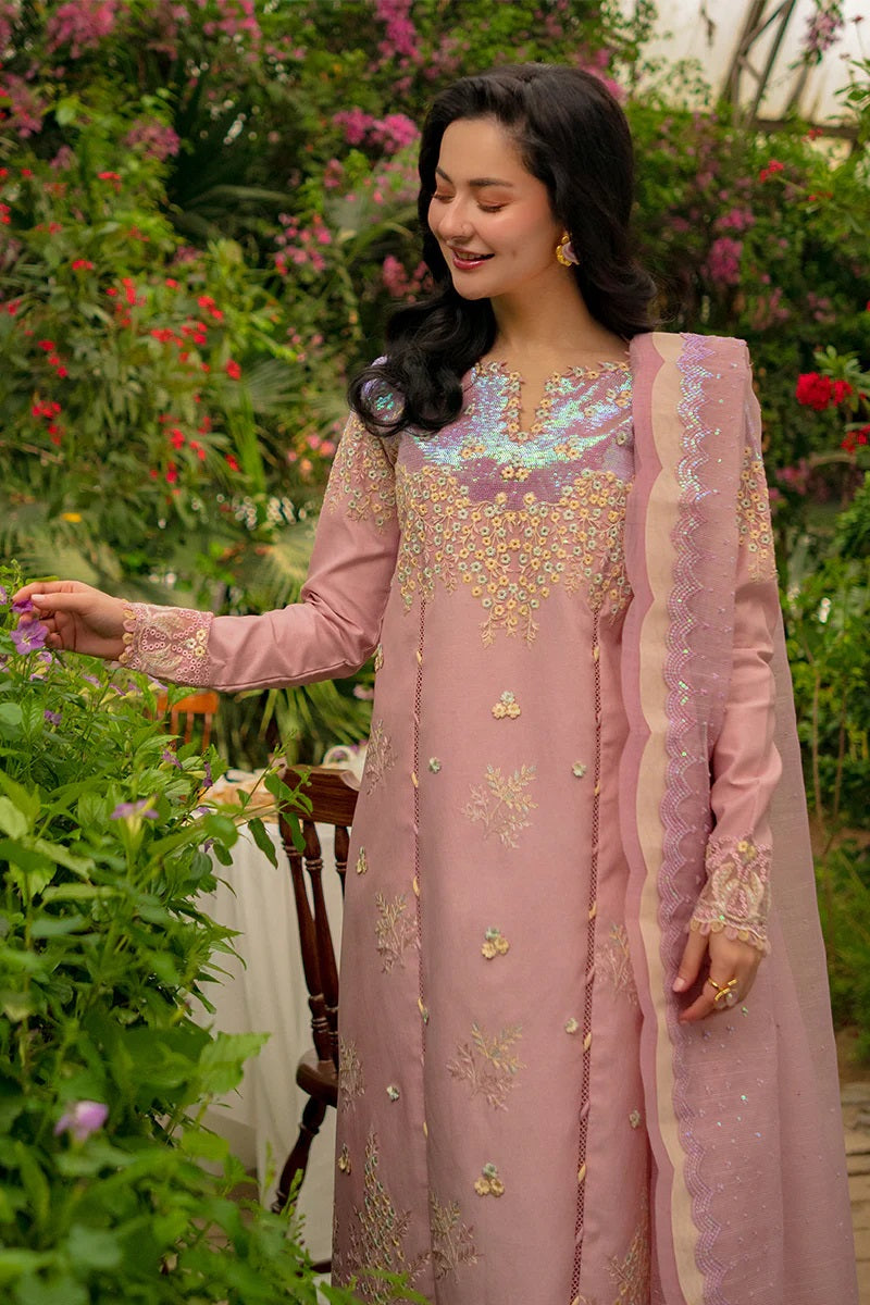 Rang Rasiya Luxury Embroidered Lawn 3Pc Unstitched Suit - Alayna