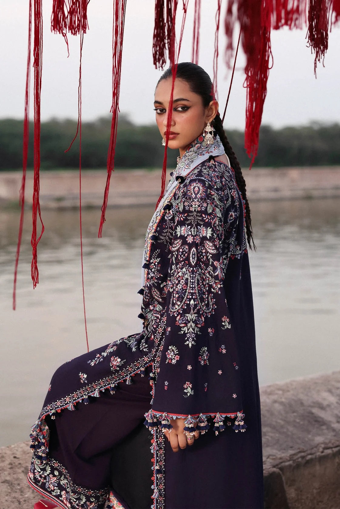 Hussain Rehar - Luxury Lawn Embroidered 3 Piece Unstitched - Rogue