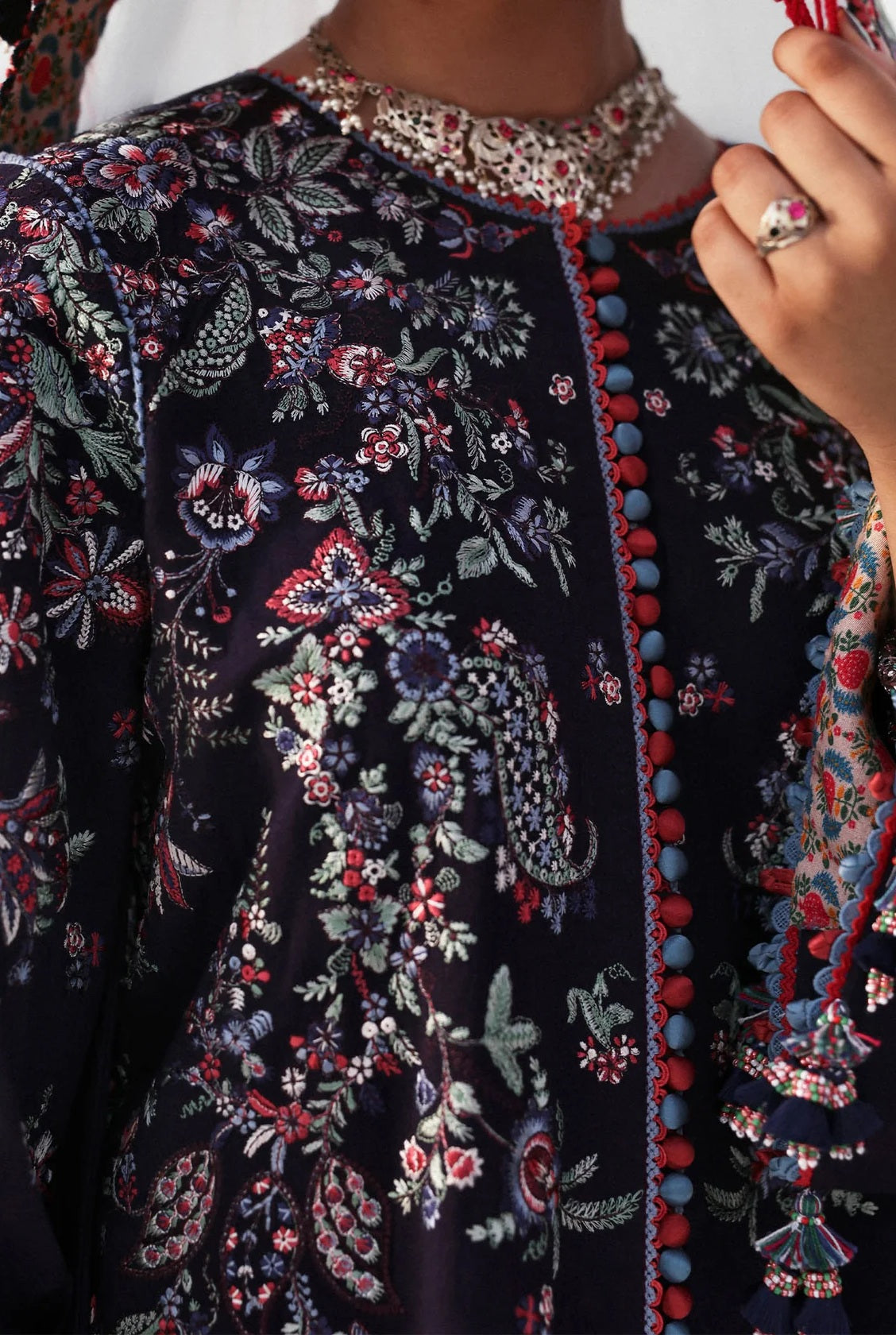 Hussain Rehar - Luxury Lawn Embroidered 3 Piece Unstitched - Rogue