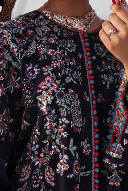 Hussain Rehar - Luxury Lawn Embroidered 3 Piece Unstitched - Rogue