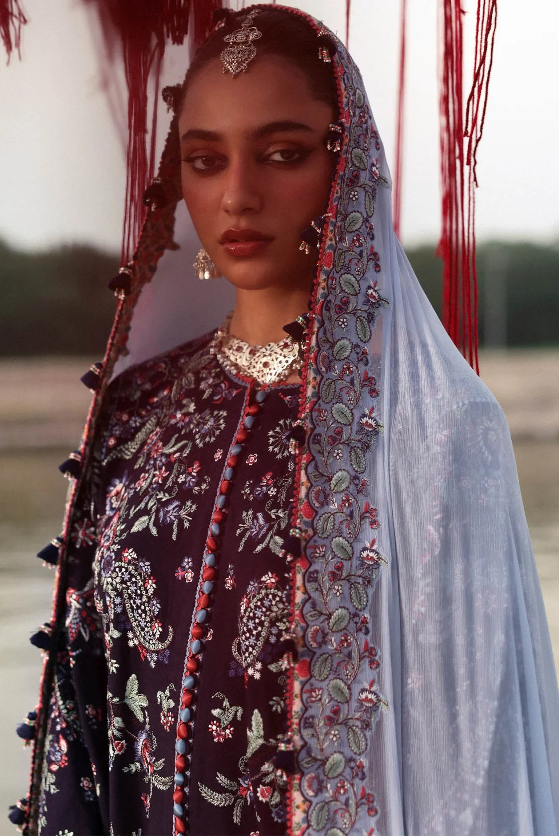 Hussain Rehar - Luxury Lawn Embroidered 3 Piece Unstitched - Rogue
