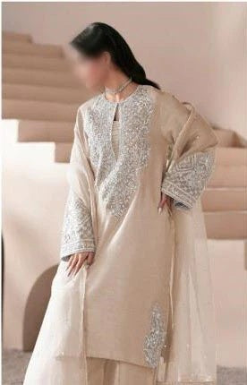 Ajr Couture Luxury Silk Embroidered 3 Piece Unstitched - Celestia skin