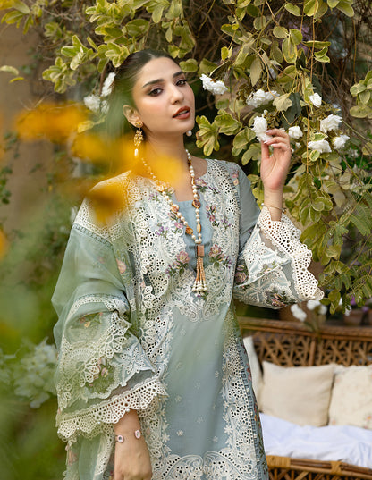 Elaf Embroidered Lawn Suit Unstitched 3 Pc B Samaa - Summer Collection